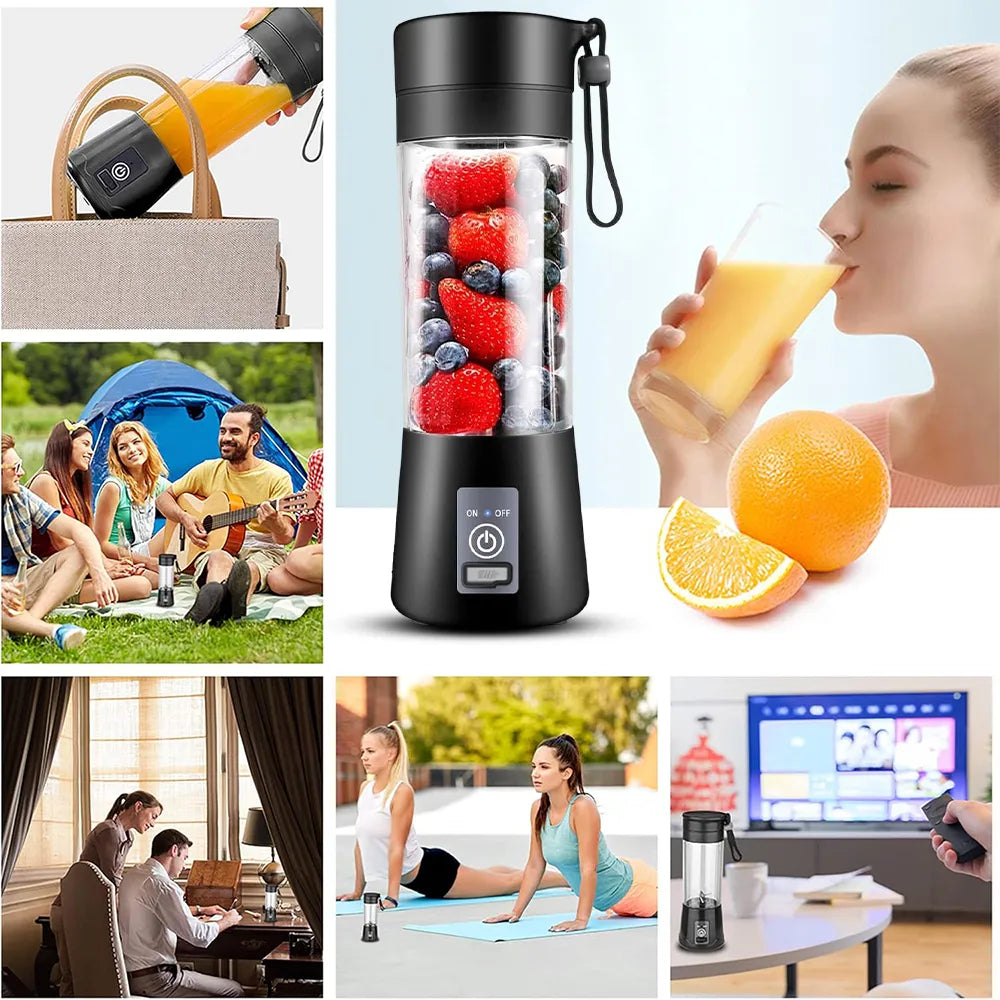 Electric Mini Portable Juicer Blender USB Recahrgeable
